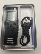 Aiworth E36 Digital Voice Activated Recorder Brand New In Box 5220 Hours Record!