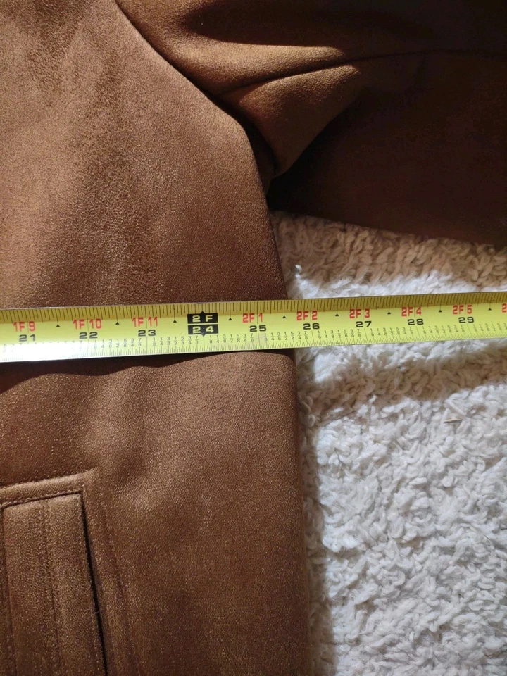 Calvin Klein Men's Jacket Size Large Faux Shearling CM192244 Cognac New - Image 2 of 4