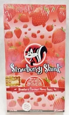 Full Box Skunk Brand 1 1/4 Strawberry Flavored  Papers with Free LED Glow Tray
