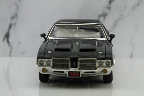 ACME 1971 Oldsmobile Cutlass SX Rocket 455 Jade Green Black Top 1:18 #A1805619 - Picture 3 of 14