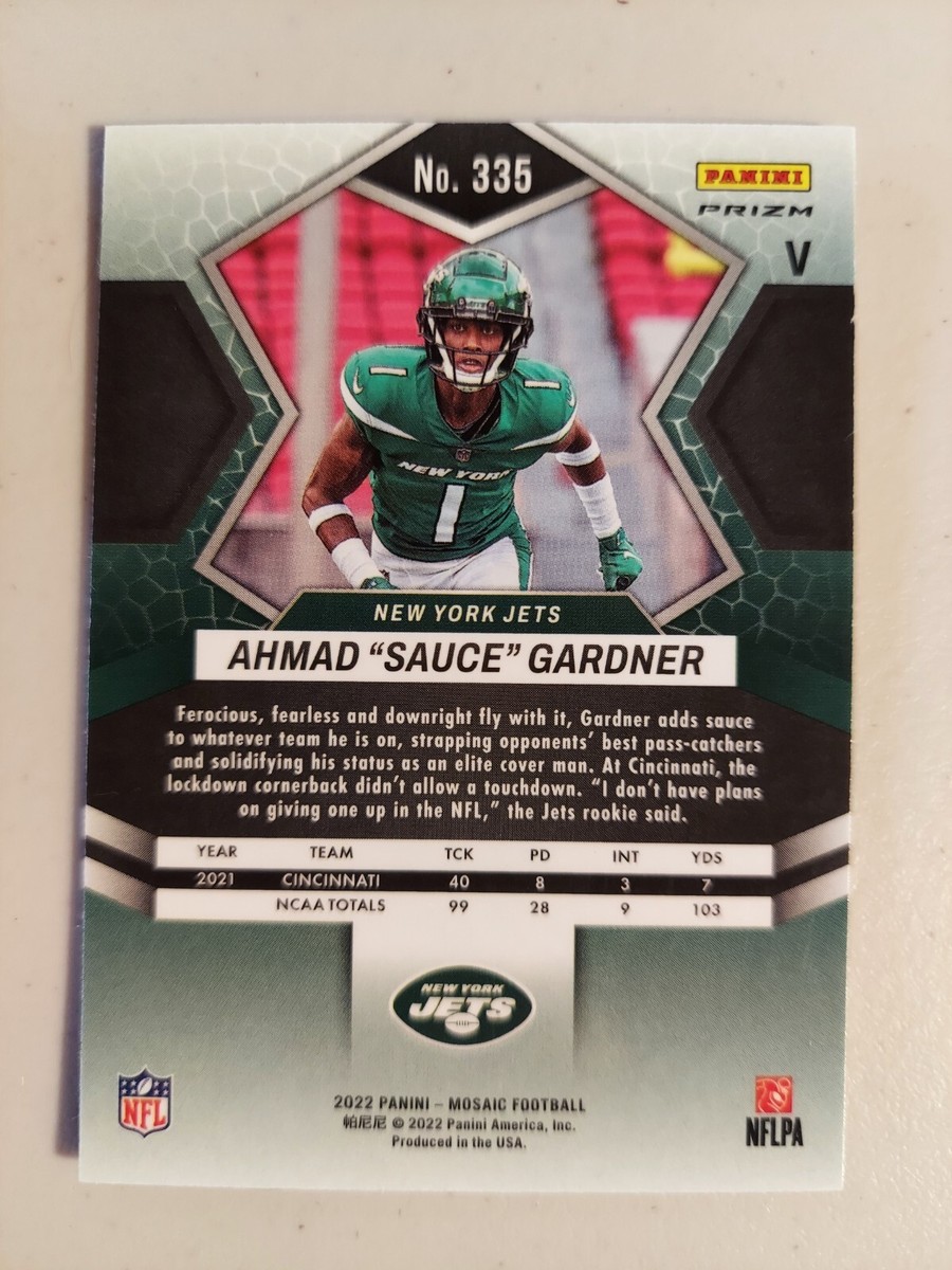 AHMAD SAUCE GARDNER 2022 Panini Mosaic Silver Prizm Rookie