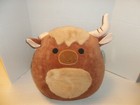 Nwt Squishmallow Marshal the Highland Cow Plush Brown Cow 16” 2023 New