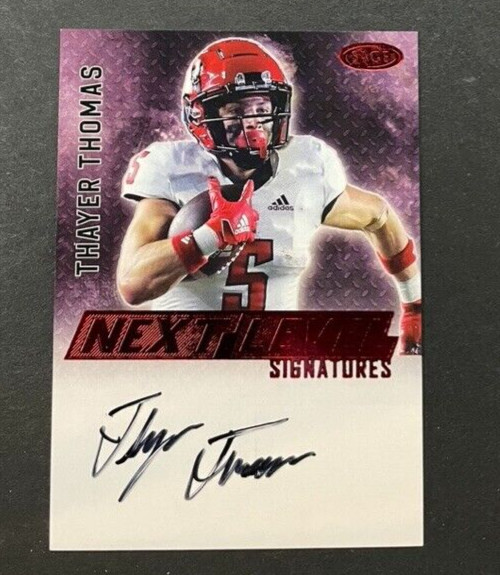 2023 SAGE - Thayer Thomas #NLS-TT3 NC State Wolfpack - ROOKIE AUTO