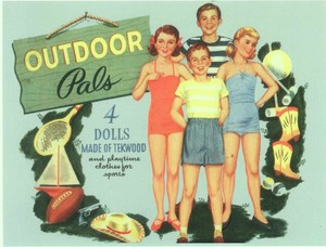 vintage paper dolls 1940s