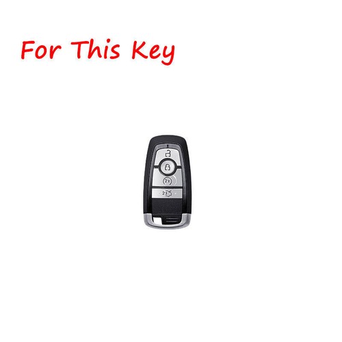 Zinc Alloy Leather Car Key Case Cover For Ford Kuga Mustang Explorer Mondeo F150 - Picture 2 of 10