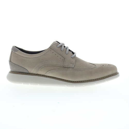 Rockport Total Motion Craft Wingtip CJ1320 Mens Gray Oxfords Shoes