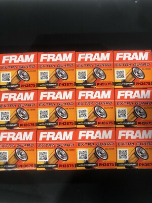 Pack of 12 Engine Oil Filter-Extra Guard FRAM PH3675 - FREE SHIPPING!