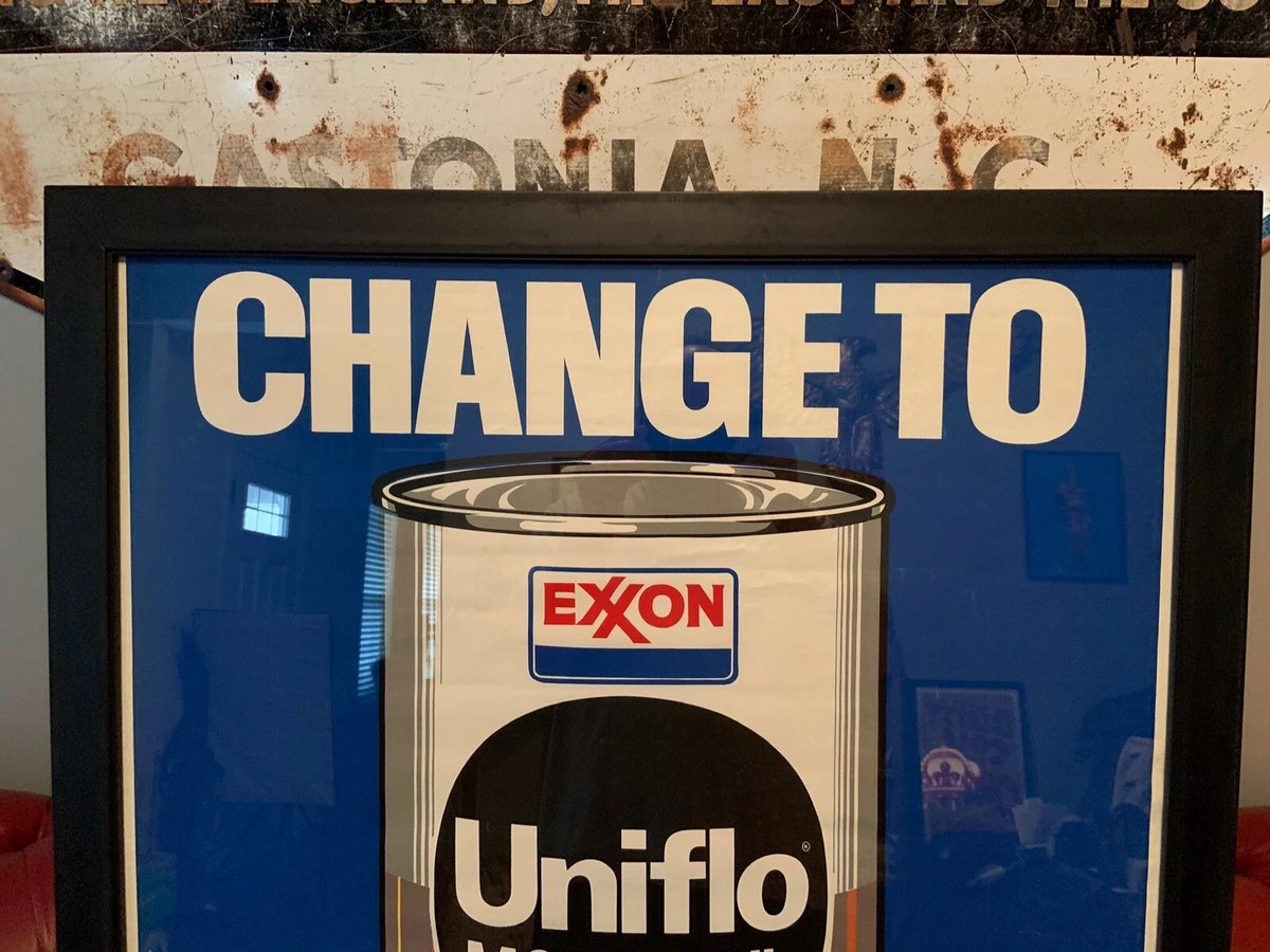 Vintage Exxon Uniflo Sign