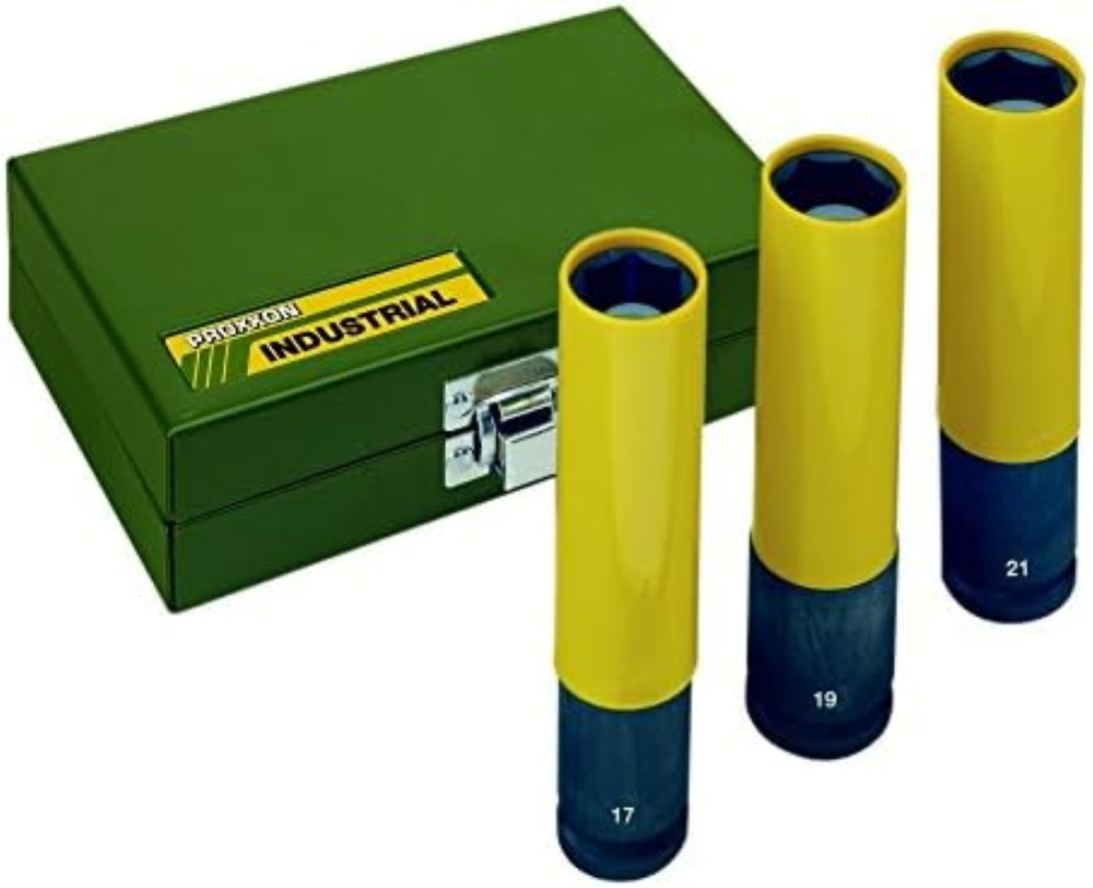 Proxxon SET 3 VASOS DE IMPACTO LARGO 1/2"(130MM)