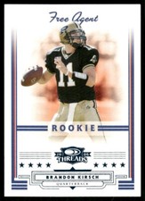 K219 BRANDON KIRSCH RC 2006 DONRUSS THREADS RETAIL BLUE /200 PURDUE BOILERMAKERS