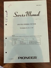 PIONEER TX-500A TX-500A TUNER Manuale di servizio **ORIGINALE**