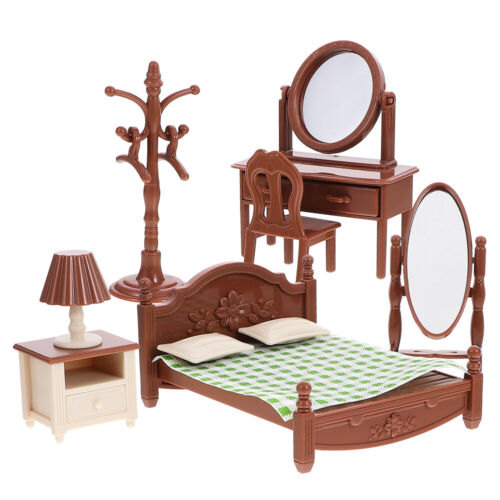 1 Set di mobili per la casa delle bambole Set da gioco per la camera da letto - Foto 1 di 18