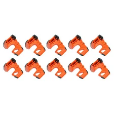 Wedge-It - Ultimate Door Stop - Orange (10 Pack)