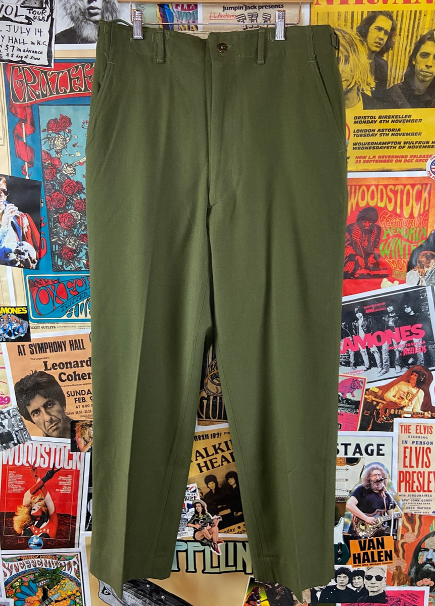 Vtg Men's 50s Korean War US Army M1951 Wool Field Trousers Pants