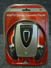 Durabrand AM/FM Stereo Cassette Player Model: 1126 w/ Headphones