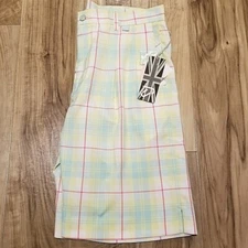 Nwt IJP Ian James Poulter Design Golf Shorts 34 Mens Bold 80s Miami Retro 35x10