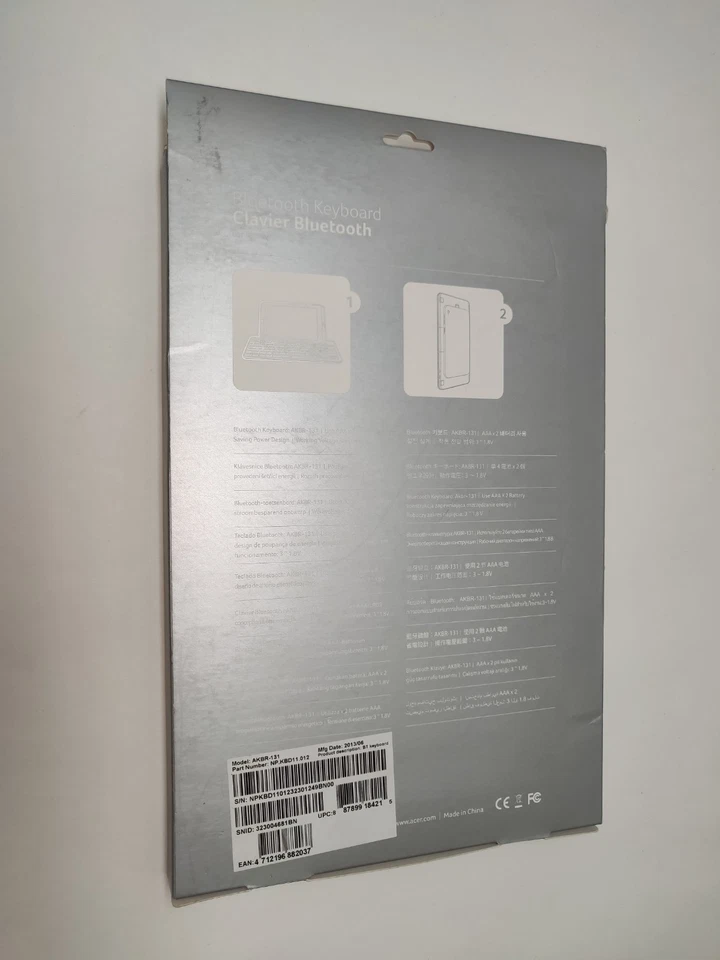 Base de teclado Acer plateada Bluetooth para Iconia W3-810 - NUEVO Foto 3 de 4