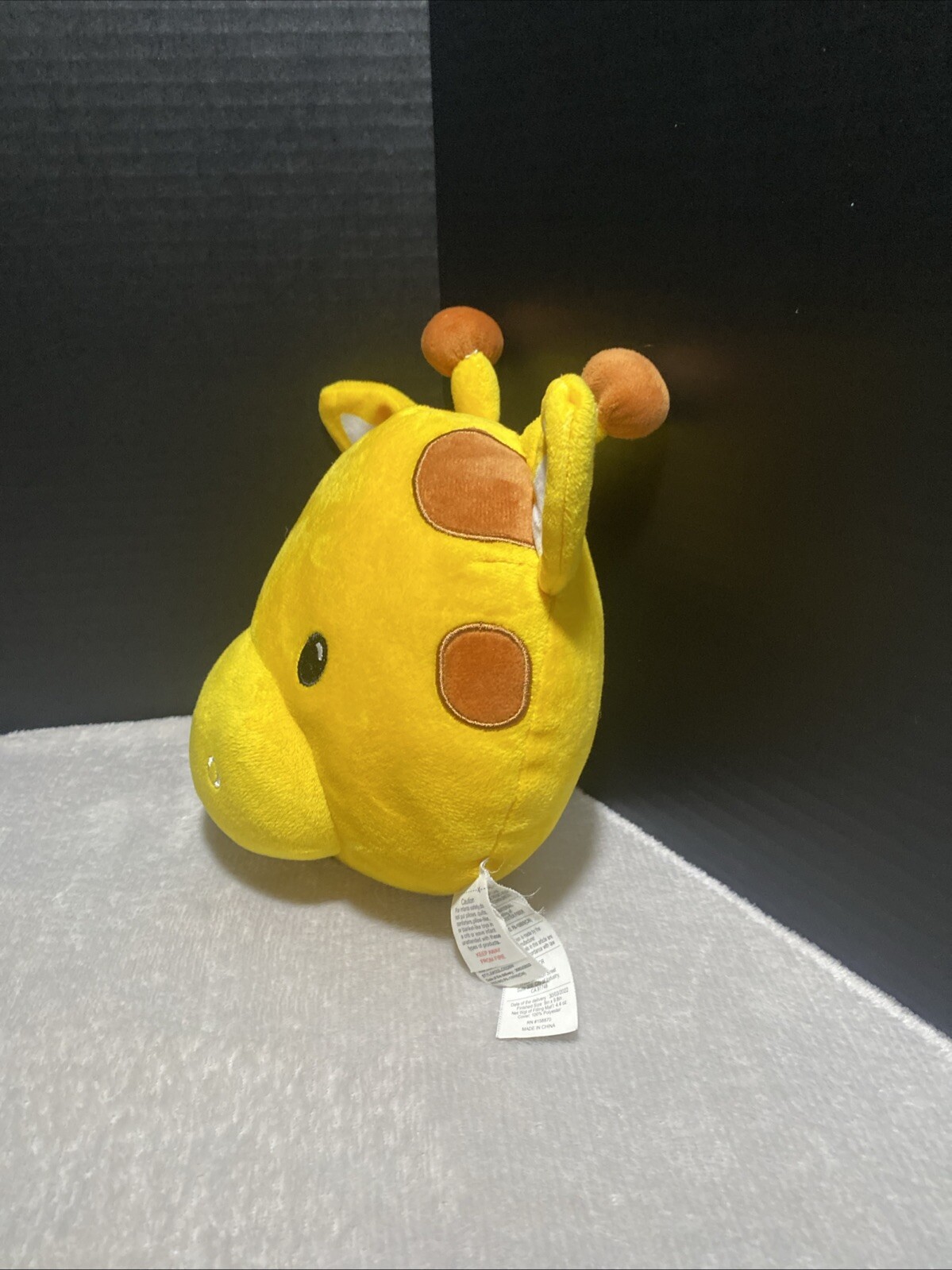 DTU Inc Giraffe Plush Head Soft Decorative Throw Pillow Stuffed Toy Pet Lovey 8"