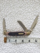 RARE VINTAGE SCHRADE 80T 3 BLADE FOLDING KNIFE USA MADE