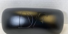 Diane Von Furstenberg DVF Black Glasses Sunglasses Case Hot Pink Lining EUC