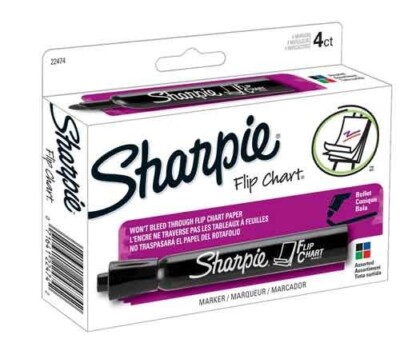 Sharpie Flip Chart Marker Bullet Point 4/Pk Ast Colors Office