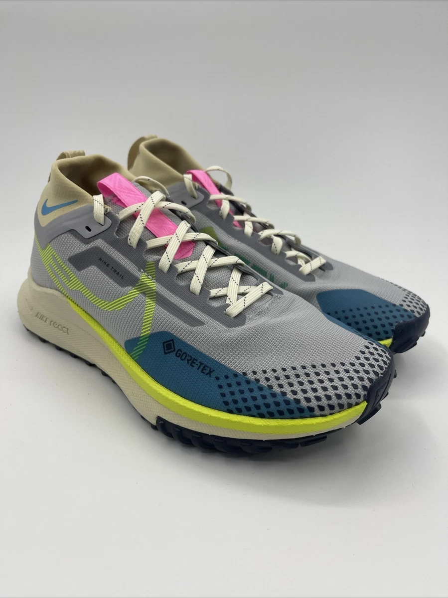 Nike React Pegasus Trail 4 GTX Mid Wolf Grey Volt DJ7926-002 Men's Nike React Pegasus Trail 4 GTX Mid Wolf Grey Volt DJ7926-002 Men's
