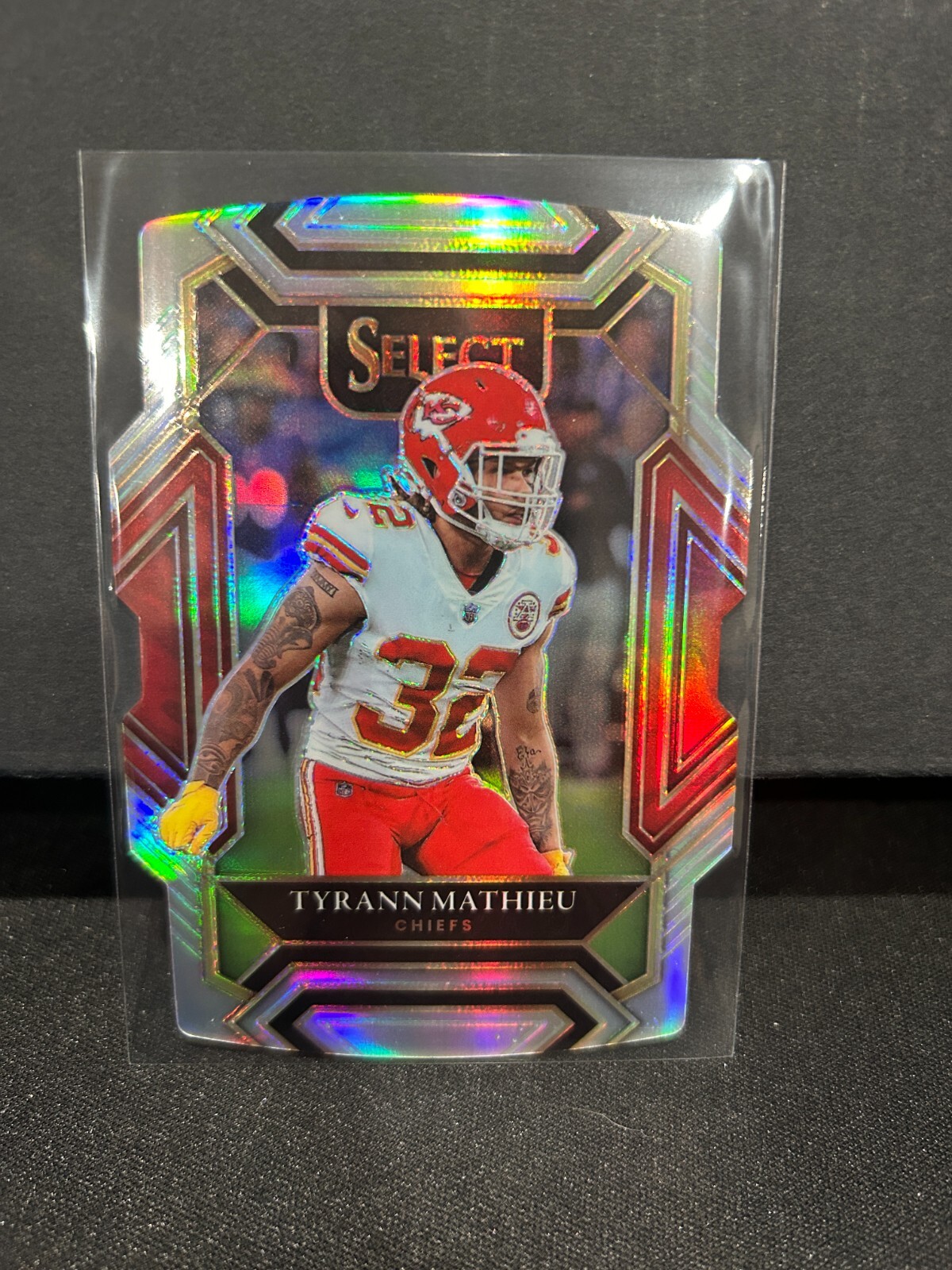 2021 Select Tyrann Mathieu Silver Holo Prizm Die Cut Club Level Chiefs
