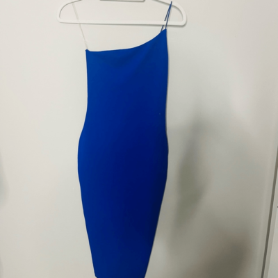 nookie penelope one shoulder midi dress Nookie Penelope One-Shoulder MIDI Dress In Teal Size XS New With Tags