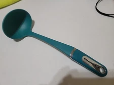 KitchenAid Ladle Server Large Oval Green Teal Heat Resistant 14"