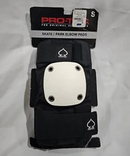 *NEW WITH TAGS* Pro-tec SKATE PARK ELBOW Pads BLACK/WHITE SMALL
