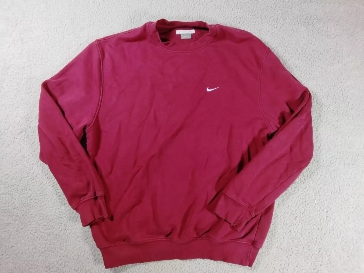 Vintage maroon nike sales sweatshirt
