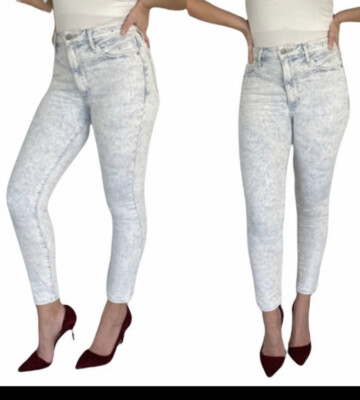 Abercrombie & Fitch Women s Acid Wash Simone High Rise Ankle Jeans 6/28 Short