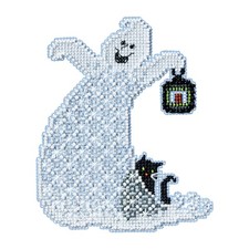 Essence Beaded Halloween Cross Stitch Kit Mill Hill 2017 Ghost Trilogy MH191723