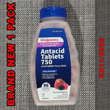 UPC 311917079707 product image for Walgreens Antacid Tablets 750 assorted Berry flavors 96ct EX11/2025 | upcitemdb.com
