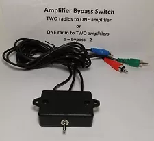 Remote BYPASS switch BLACK Amplifier keying relay interface amateur radio linear