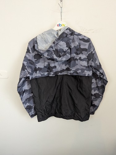 Champion Windbreaker Jacket Mens Size Xl Grey Camouflage Polyester Nwt - Picture 8 of 9