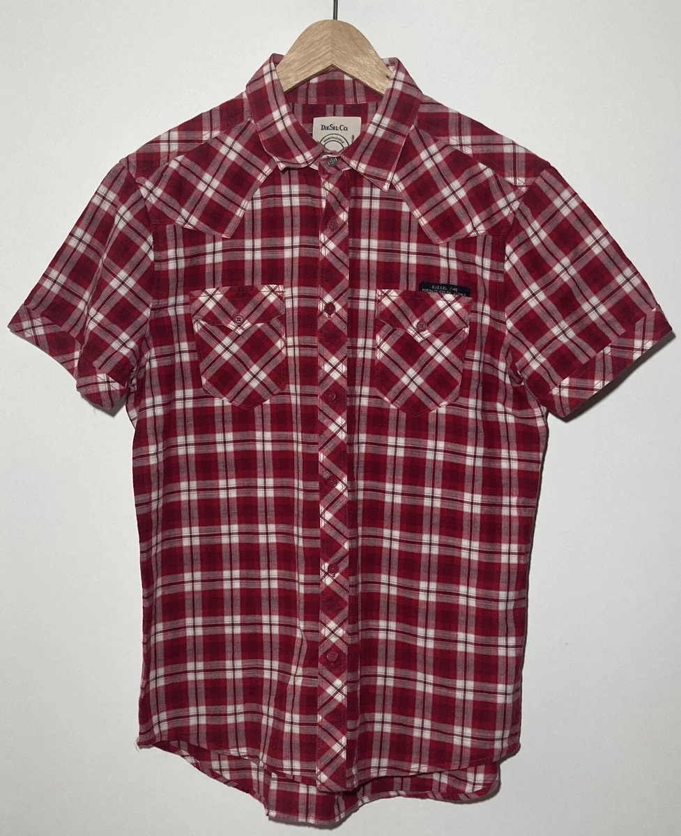 Diesel Red Check Casual Shirts & Tops for Men for sale | eBay UK