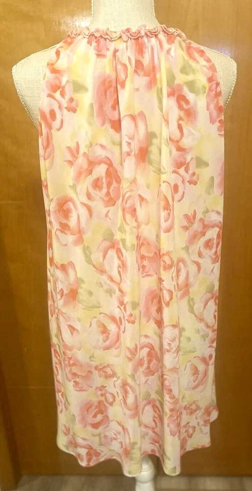 Vestido de Noche Morgan Taylor Íntimo Talla Grande Corto Mujer Rosa Floral Prendas para Dormir Foto 4 de 4