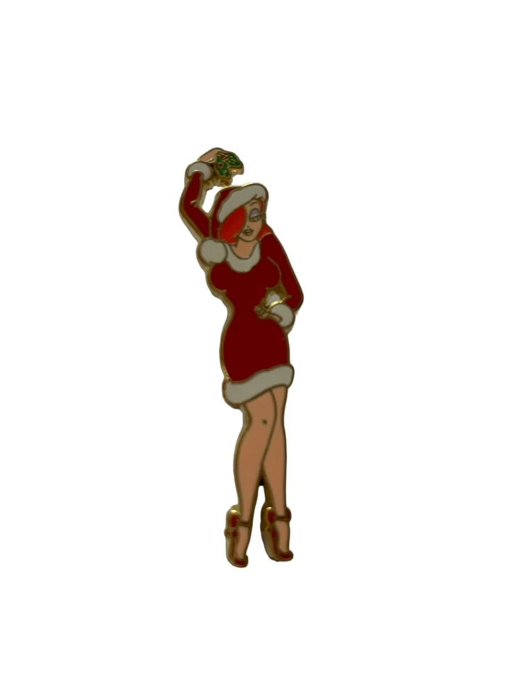 Prendedor Disney Shopping Christmas Mystery Series Jessica Rabbit Muérdago LE 50 Foto 3 de 4