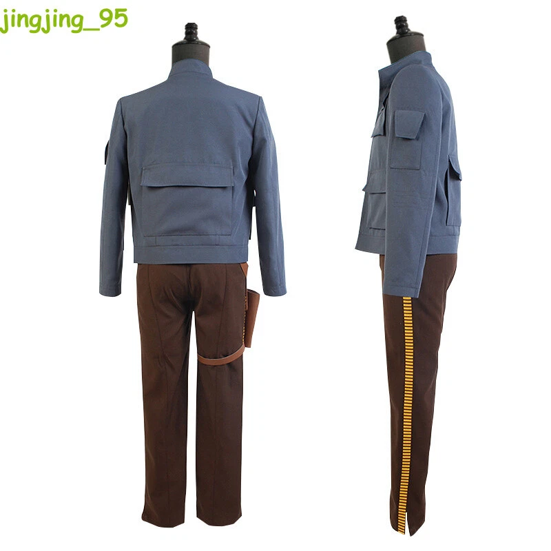 Star Wars Han Solo Cosplay Pantalones Disfraces Uniforme Conjunto Halloween Ropa Regalo Foto 2 de 4