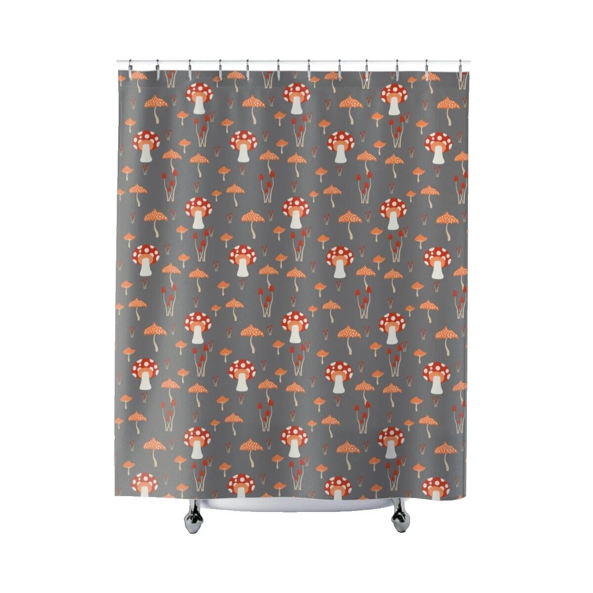 Укрепленный крючок Nature Print шторы для душа