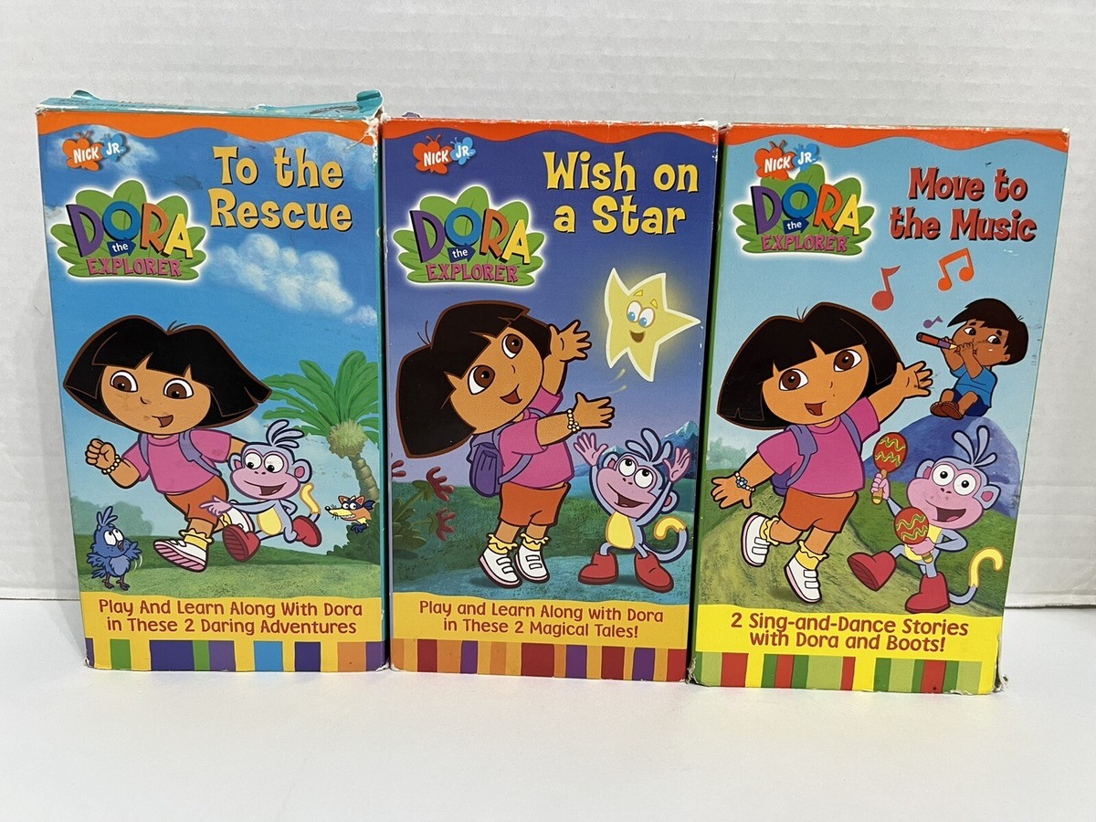 Nick Jr Dora The Explorer VHS Lot of 3 Nickelodeon | eBay