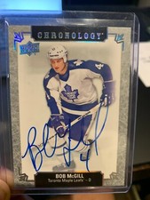 2018/2019 UD CHRONOLOGY AUTO. BOB MCGILL #FH-TO-BM