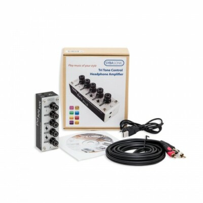 SYBA Stereo Tri Tone Control Pre-Amp and Headphone Amplifier plus bonus cable