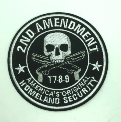 2nd Amendment ~ Embroidered Iron On Patch ~ NRA Gun Rights 4 inches | eBay