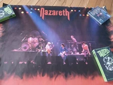Vintage 1982 A&M Records Nazareth Poster Dan McCafferty Hair of the Dog Rare