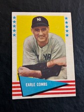 1961 Fleer Baseball Greats Earle Combs #17 - No Creases - EX