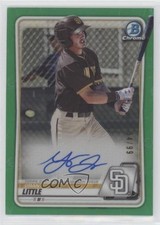 2020 Bowman Chrome Prospects Green Refractor 54/99 Grant Little #CPA-GL Auto ng3