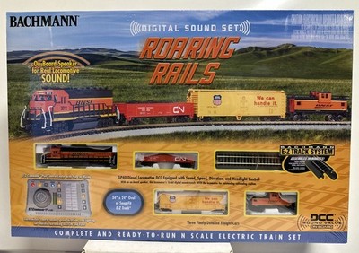 Bachmann N Scale Roaring Rails BNSF With Digital Sound Train Set #24132