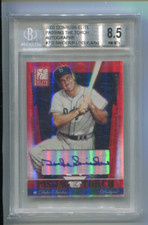 2002 Elite  DUKE SNIDER / PAUL Lo DUCA  Passing the Torch Autograph /50 BGS 8.5
